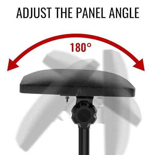 Wormhole Tattoo Arm Rest, Tattoo Chair for client, Tattoo Armrest Stand Tripod, 180¡Æ Rotation Adjustable Height and Tilt, Thicken Soft Sponge Pad 8.66*6.69*1.46in, Foldable Arm Rest for Tattoo Studio