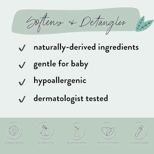 The Honest Company Conditioning Hair Detangler, Tear-Free Hypoallergenic Leave-In Conditioner and Fortifying Spray, Citrus Vanilla Refresh, 4 fl oz