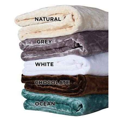 NRG Microplush Massage Table Blanket 100% Polyester Microfiber Blanket - Super Soft, Ultra Luxurious Comfort and Warmth - Professional Quality - Machine Washable - 60 x 90 Inches - Color: Natural