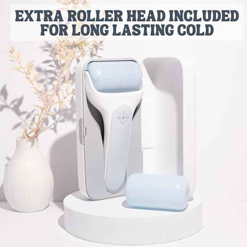 Eli with Love Ice Roller for Face Premium Facial Ice Roller with Carry Case and 2X Rollers for Long Lasting Cold - Eye Roller for Puffy Eyes & Cold Massage for Migraines