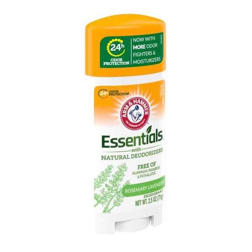 Arm & Hammer Essentials Deodorant with Natural Deodorizers Rosemary Lavender Aluminum Free 2.5 oz (Pack of 7)