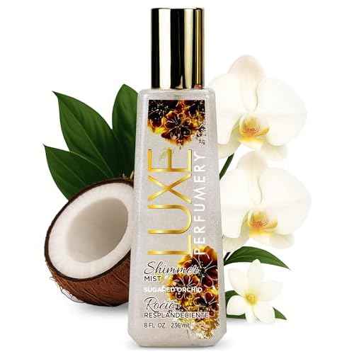 Luxe Perfumery Shimmer Body Mist, Sugared Orchid, 8.0 fl oz