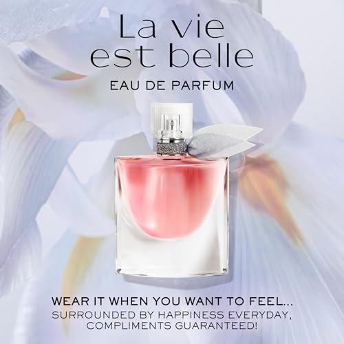 Lanc?me La Vie Est Belle Eau de Parfum - Long Lasting Fragrance with Notes of Iris, Earthy Patchouli, Warm Vanilla & Spun Sugar - Floral & Sweet Women's Perfume