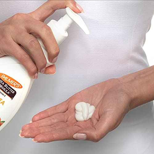 Palmer's Shea Formula Raw Shea Body Lotion for Dry Skin, Hand & Body Moisturizer, Value Size Pump Bottle, 33.8 Ounces (Pack of 1)