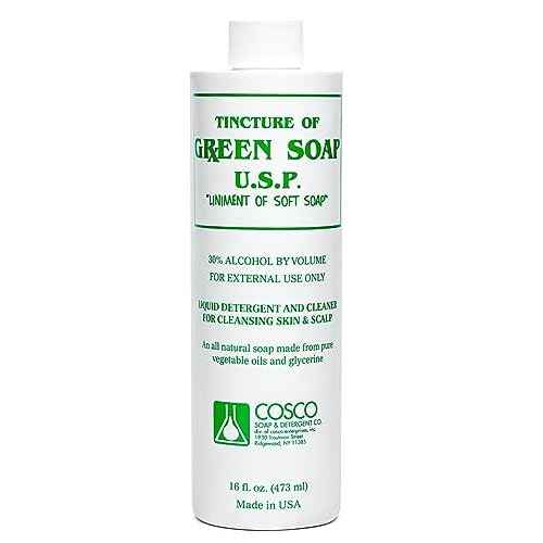 Cosco Tattoo Green Soap 16oz with Squeeze Bottle - Professional Tattoo & Piercing Cleaning Soap, Skin Prep Solution