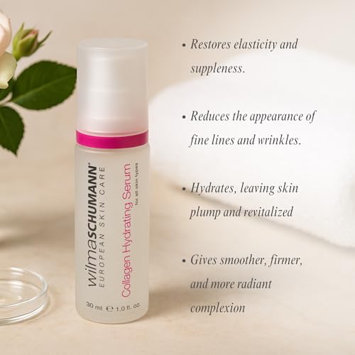 Wilma Schumann Collagen Hydrating Serum, Face Serum, Collagen for Women, 1oz