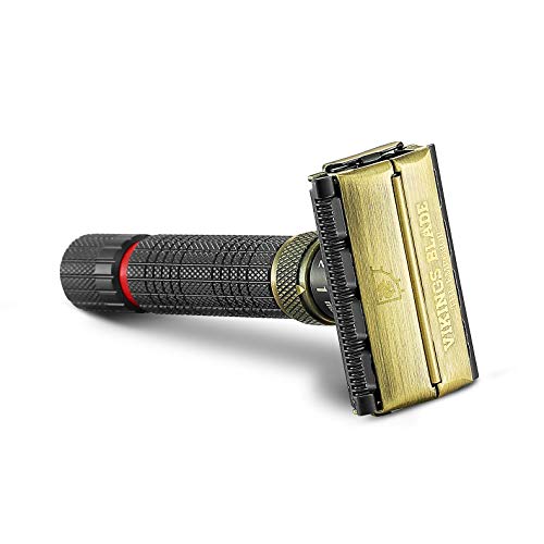 VIKINGS BLADE Adjustable Double Edge Safety Razor + Luxury Case. Smooth, Reusable, Eco-Friendly (The Emperor ¡°Meiji¡±)