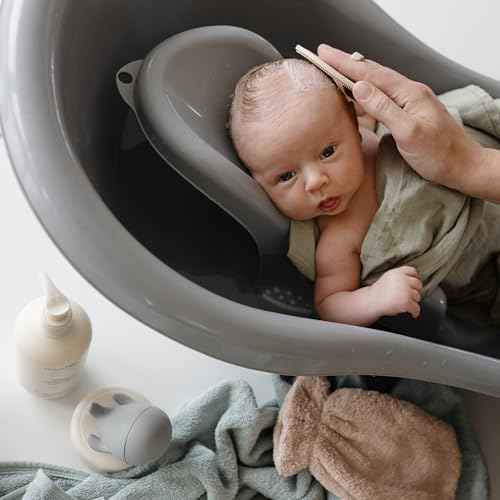 mushie Baby Bath Cradle Cap Brush | Soft Silicone Bristles for Dry Skin, Eczema, & Cradle Cap Treatment | 2-Pack (Blush/Shifting Sand)