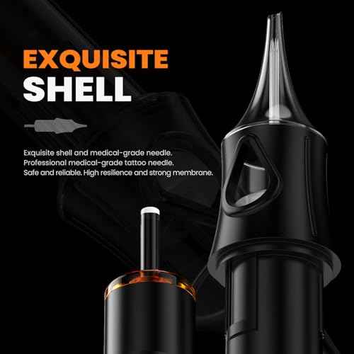 50 Assorted Tattoo Cartridge Needles Mixed Size #12 Standard Round Liner Shader Magnum - 5Pcs each of 5RL, 7RL, 9RL, 11RL, 5RS, 9RS, 15M1, 21M1, 15RM, 21RM Pro Disposable Tattoo Needles