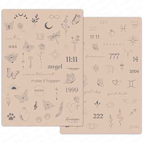 3PCS Rasmet Silicone Tattoo Training Pad 1.5mm Thickness Double Sided Pre-printed Gray Design Fine Line Tiny Tattoo Practice Skin for Tattoo Line Practice Tattoo Shading (3PCS Beige Pad)