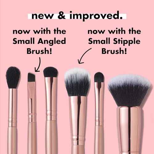 e.l.f. Flawless Face Kit, 6-Piece Brush Collection, Brushes For Face, Eyes & Brows, Vegan & Cruelty-Free
