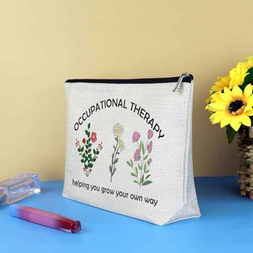 Occupational Therapist Gifts OT Makeup Bag Occupational Therapy Gifts Occupational Therapist Appreciation Gifts Birthday Graduation Gifts for OT Therapist Female Friends Daughter Thank You Gifts