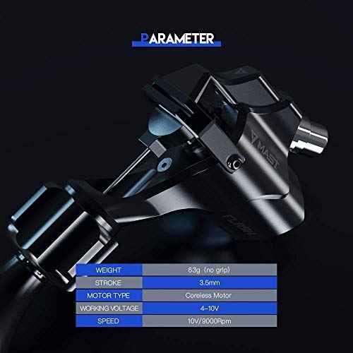 Mast Flash Rotary Tattoo Machine Kit Cartridges Disposable Needles Power Supply TZ450