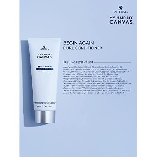 My Hair. My Canvas. Begin Again Vegan Curl Enhancing Conditioner for Curly, Wavy, and Coily Hair