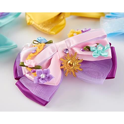 10pcs Princess Hair Bow Clips 4 Inch Women Girls Hair Accessories Party Gift Set
