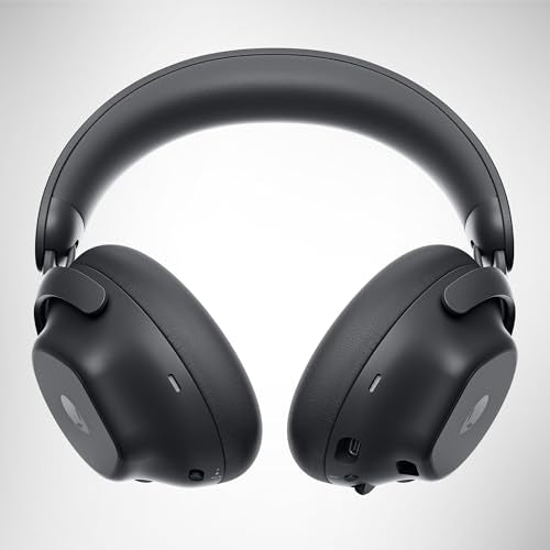 Alienware Pro Wireless Gaming Headset - Wired/Wireless, Bluetooth 5.3, 15 Minute Fast Charging, Audio Output 20 Hz, Battery Talk Time (ANC on) Up to 24 Hrs (Bluetooth), Dark Side of The Moon