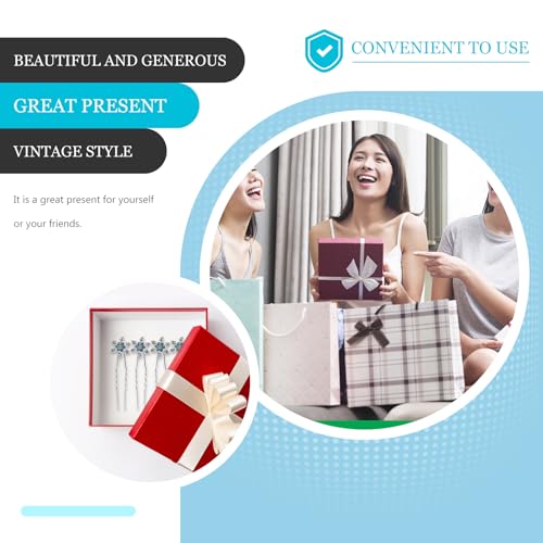 12pcs Snowflake Hair Accessories Christmas Stylish Headwear Bride Hairpin Snowflake Design Hairpin Fashionable Headdress