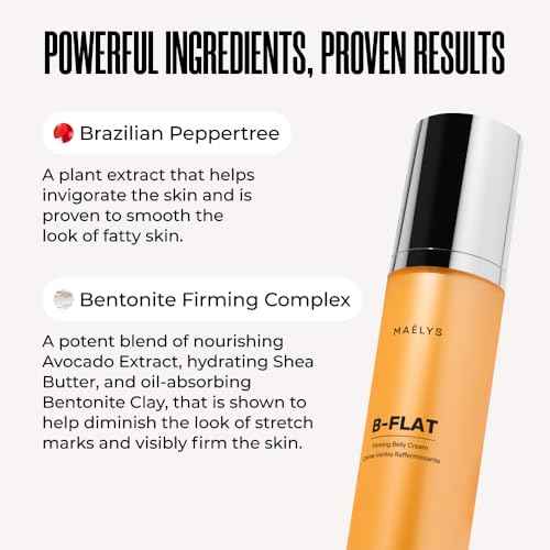 MA?LYS Cosmetics B-FLAT Belly Firming Cream - Stretch Mark, Tightening Belly Cream