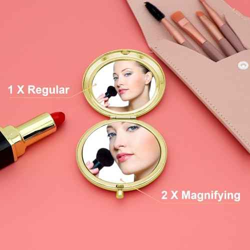 Bonus Sister Gifts for Women Compact Mirror Sister in Law Gifts from Sister in Law Stepsister Gifts Friendship Gifts for Unbiological Sisters Bonus Sister Wedding Birthday Gifts Pocket Makeup Mirror