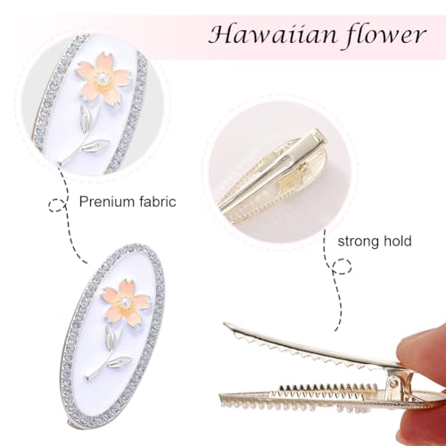 18 PCS Rose Pearl Fashion Hair Clips Set, Cute Acrylic Resin Hair Barrettes Pins, Fancy Hairpin Accessories Headwear Styling Tools, Gifts for Women Teens Decorative Wedding