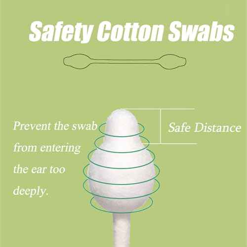 160pcs Safety Cotton Swabs with Large Tips for Newborn, Babies,Infants, Kids, Children
