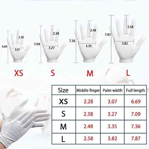 24Pcs White Cotton Gloves for Dry Hands Kids Eczema Gloves Overnight Moisturizing Gloves for Women Cosmetic