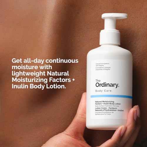 The Ordinary Natural Moisturizing Factors + Inulin Body Lotion, Lightweight Hydration for All-Day Moisture & Skin Barrier Support, 8.1 Fl Oz