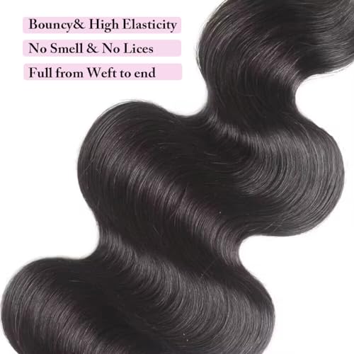 12A Human Hair Bundles 22 22 22 Inch Body Wave Bundle 100% Unprocessed Brazilian Virgin Double Weft Weave Bundle Human Hair Bundle Body Wave Natural Black