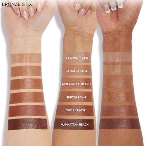 ColourPop Cream Bronzer Stick - Blendable Cream Contour & Glowy Summer Makeup with a Natural, Matte Finish - Buildable Formula for Shimmer-Free, Sun-Kissed Warmth - Laguna Beach (0.28 oz)