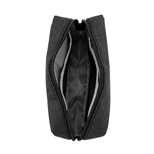 Universal Electronics/Accessories Soft Carrying Case Bag, Durable & Light-weight,Suitable for Out-going, Business, Travel and Cosmetics Kit (Small-Black)
