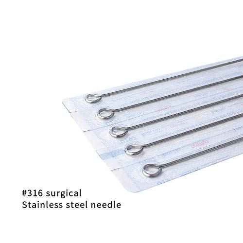 TC Mixed Tattoo Needles -Disposable Sterile Tattoo Tattoo Needles with 3RL,5RL,7RL,9RL, 3RS, 5RS, 7RS, 5M1,7M1,9M1 (50 Count) for Tattoo Machine