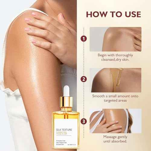 2PC Gouda Silk Body Oil, Body Perfume Oil for Women, Bath & Shower Essential Oil for Smooth and Hydrated Skin, Refreshing Non-greasy, Infused with Shea Butter, Coconut Oil, Vitamin E