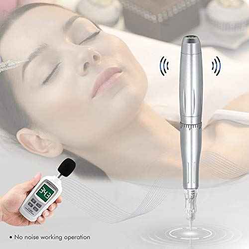 Eyebrow Tattoo Machine Pen - BIOMASER Profession Rotary Permanent Makeup Tattoo Pen Tattoo Gun Eyebrow Carving Kit for P300 with 3 Cartridge Needles for Eyeliner Lip Counter