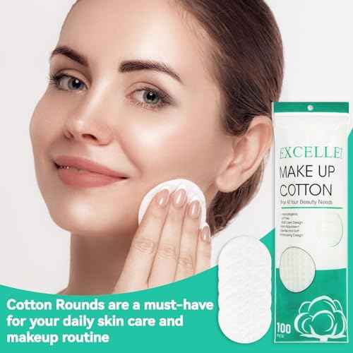300PCS Cotton Rounds - Cotton Pads Face Pads Makeup Remover Round for Face, Eye, Makeup, Remover,Cleansing, Exfoliating