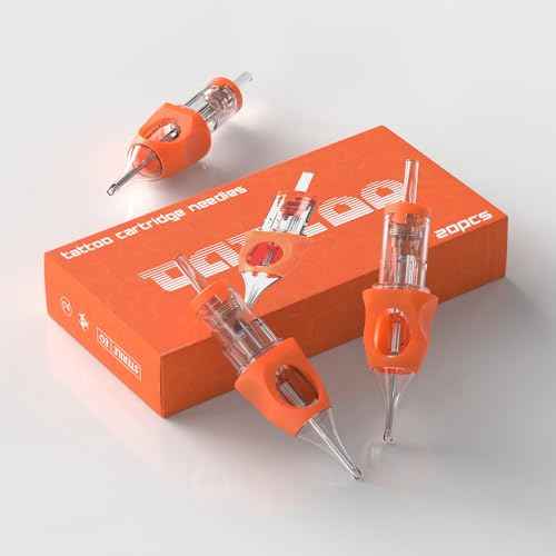 Wormhole Tattoo Cartridge Needles, 20PCS #1205RL Tattoo Needles Round Liner Disposable Tattoo Liner Needles for Rotary Tattoo Gun Tattoo Pen (1205RL)