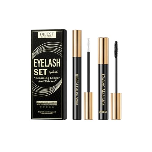 Makeup Sets.Lash serum.Mascara.Waterproof Smudgeproof Long Lasting.Gift Kit for Women Girls(2 Pcs Set)