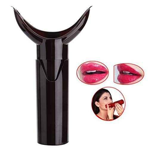 Lip Plumper Device,Portable Silicone Lip Enhancer, Manual Enhancement Accessory,Lips Beauty Tool for Women Girls (Dark Red)(Dark Red)