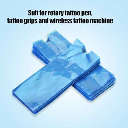 200pcs Tattoo Pen Machine Covers Disposable Cartridge Tattoo Machine Covers 1.77''x4.72" Tattoo Pen Bags for Tattoo Supplies Tattoo Machine Gun Accessories (200pcs Pen Bags)