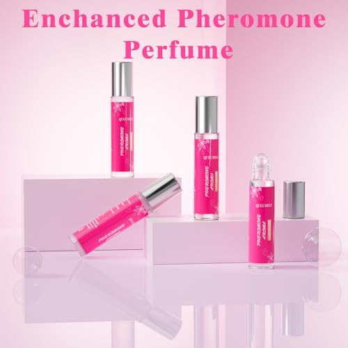Pheromone Perfume for Women,Fragrance Pheromone Cologne Attract Men, Long Lasting Women's Perfume, Roller Ball Design, Portable and Fruity