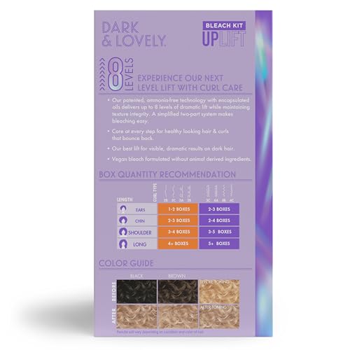 SoftSheen-Carson Interbeauty Dark and Lovely¢ç Uplift Bleaching Kit with Powder, Developer, and Toner for Blonde Hair