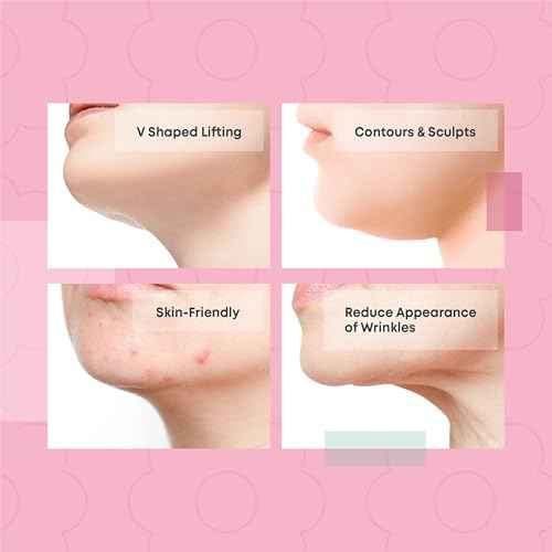 V Line Lifting Mask Double Chin Reducer for Face Lift & Chin Sculpting | Double Chin Eliminator for Women | Face Strap for Sleeping & Jaw Shaper | Tightening Band for Neck & Cheek | Vline Mask Jawline