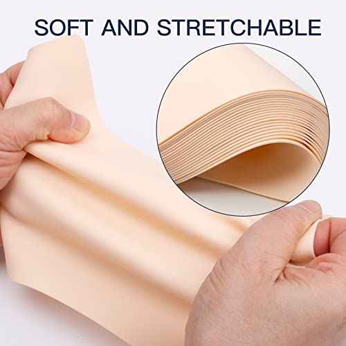 Blank Tattoo Practice, 10Pcs Double Sides 8x6" Tattooing Skins Microblading Eyebrow Practice Skin for Tattoo Supplies, Tattoo Kit, for Beginners and Experienced Artists
