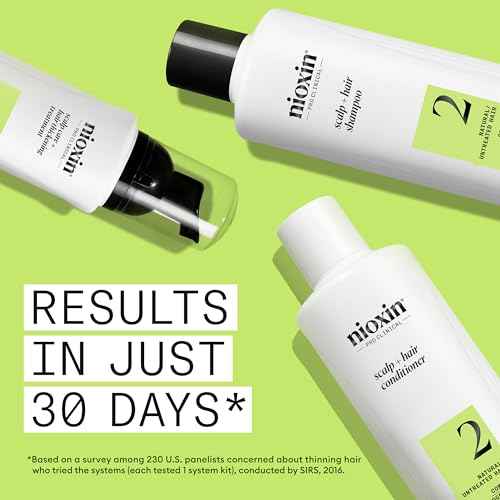 Nioxin Scalp + Hair Thickening System Kits | For Natural, Colored, & Damaged Hair with Light to Progressed Thinning | Strengthen & Boost Hair Density with Niacinamide & Biotin | 3 Month Supply