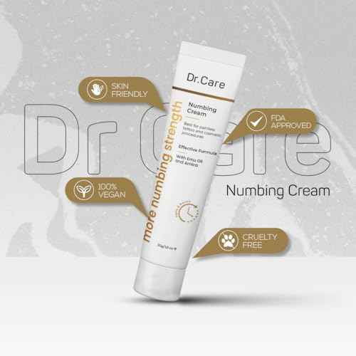 Dr Care Numbing Cream 5% Extra Numbing Strength ? For Before and After Cosmetic Procedure - Ideal for Tattoos, Waxing, Laser, Microneedling ? Best Numbing Cream (1.0 oz - Pack of 1)