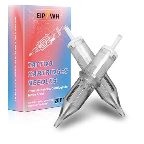 Pro Tattoo Needles Cartridges,20pcs #12-09RL Round Liner Disposable Cartridges Needles for Tattoo Machine Pen,Needle Cartridges for Tattooing