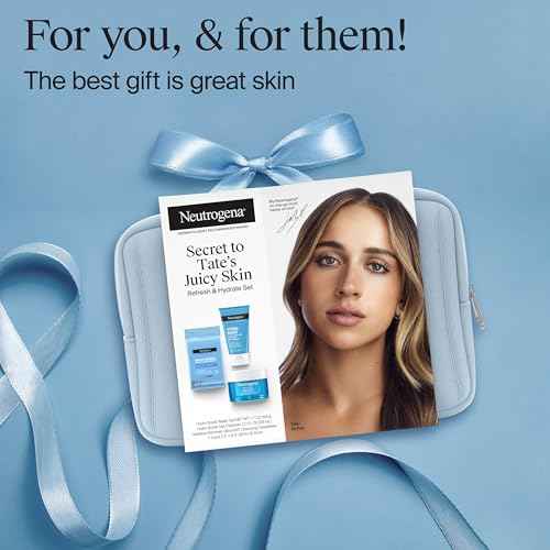 Neutrogena Refresh & Hydrate Skin Care Set, Gift Set with Tate McRae's Must-Haves, Includes Makeup Remover Wipes, Gel Facial Cleanser, & Water Gel Face Moisturizer, Travel Size, 3 Items