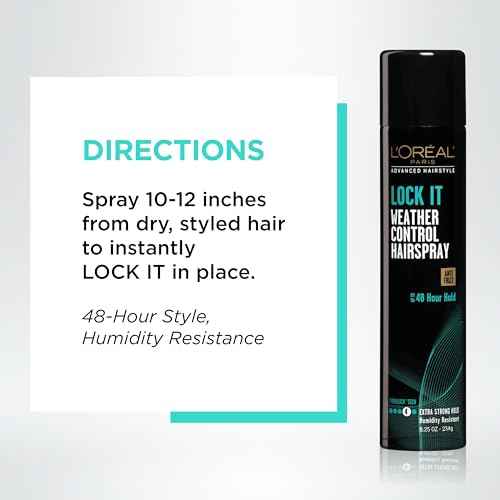 L'Or?al Paris Advanced Hairstyle LOCK IT Weather Control Hairspray, 8.25 oz. (Packaging May Vary)