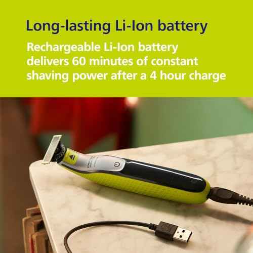 Philips Norelco for Face + Body, Electric Beard Trimmer, Shaver and Groomer, 5in1 Adjustable Comb, 1x Body Kit, Model QP2834/70, Black/Lime Green