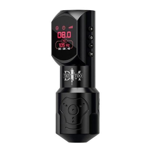 Tattoo Gun 4.0mm Stroke Length Wireless Tattoo Machine with Ultra OLED Display Screen Tattoo Pen with 1500mAh Battery Compact Lightweight Design for Tattoo Beginners and Artists