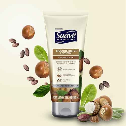 Suave Lotion Variety Pack ? Advanced Therapy Hydro Complex & Nourishing Lotion Cocoa Shea, Moisture-Rich Body Lotion for Extremely Dry Skin, 3 Oz Ea (2 Piece Set)